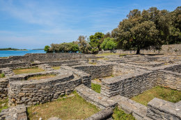 Národní park Brijuni - byzantské kastrum, Istrie, Chorvatsko