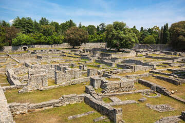 Národní park Brijuni - byzantské kastrum, Istrie, Chorvatsko