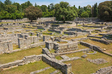Národní park Brijuni - byzantské kastrum, Istrie, Chorvatsko