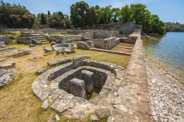 Národní park Brijuni - byzantské kastrum, Istrie, Chorvatsko