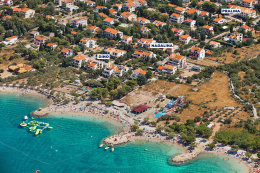 Apartmány Nadalina - letecký pohled, Punat, ostrov Krk, Chorvatsko