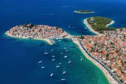 Apartmány Soža, letecký pohled, Primošten, Šibenická riviéra, Chorvatsko