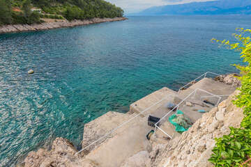 Apartmány Žana - betonová mola, severní zátoka ostrova Hvar, Chorvatsko
