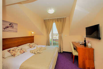 příklad pokoje moderate - hotel Stella Maris, Vodice, Šibenická riviéra, Chorvatsko