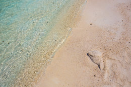 Selce - detail pláže, Crikvenická riviéra, Chorvatsko