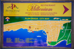 Selce - mapa, Crikvenická riviéra, Chorvatsko