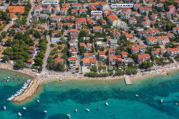 Hotel Stella Maris - letecký pohled, Vodice, Šibenická riviéra, Chorvatsko