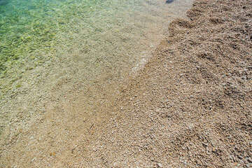 Zaostrog - pláž u domu Brancin, Chorvatsko