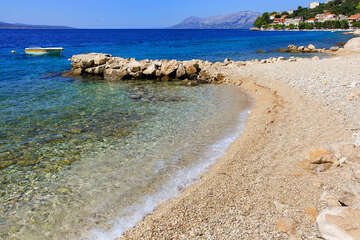 Pláž - apartmány Bratuš 11, Bratuš, Chorvatsko