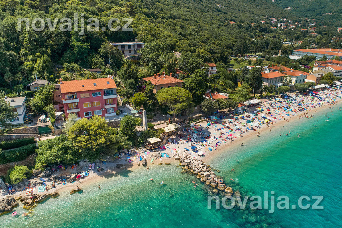 Letecké fotky Mošćenička Draga, Istrie