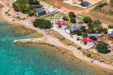 Mobilhome Kum - letecký pohled, Biograd na moru, Zadarská riviéra, Chorvatsko