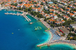 Selce - letecký pohled, Crikvenická riviéra, Chorvatsko