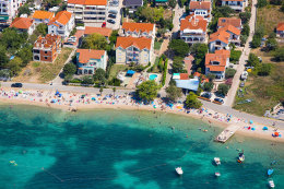 Apartmány Rita - letecký pohled, Vodice-Srima, Šibenická riviéra, Chorvatsko