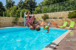 Penzion Adria Haus - bazén, Posedarje, Zadarská riviéra, Chorvatsko