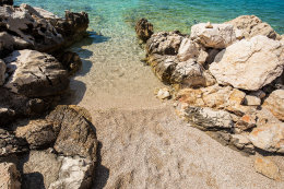 Apartmány Vito - oblázková pláž, Mandre, ostrov Pag, Chorvatsko