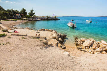 Apartmány Vito - oblázková pláž, Mandre, ostrov Pag, Chorvatsko