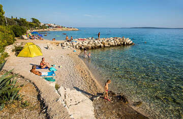 Apartmány Sandra - oblázková pláž 150 m od domu, Mandre, ostrov Pag, Chorvatsko