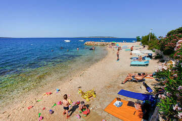 Apartmány Sandra - oblázková pláž 150 m od domu, Mandre, ostrov Pag, Chorvatsko