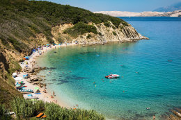 Apartmány Pechar - písčitooblázková pláž 90 m od domu, Pag-Bošana, ostrov Pag, Chorvatsko