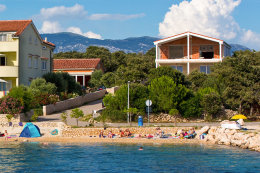 Apartmány Suzana - oblázková pláž 50 m od domu, Mandre, ostrov Pag, Chorvatsko