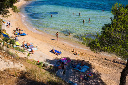 Apartmány Limun - písečná pláž Studenac (100 m od domu), Tkon, ostrov Pašman, Chorvatsko