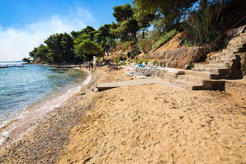 Apartmány Limun - písečná pláž Studenac (100 m od domu), Tkon, ostrov Pašman, Chorvatsko