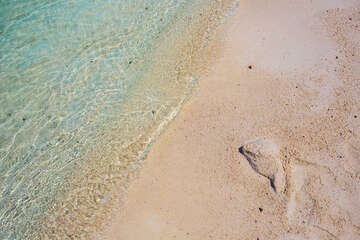 Selce - písčitooblázková pláž, Crikvenická riviéra, Chorvatsko