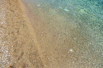 Šilo - detail pláže, ostrov Krk, Chorvatsko	