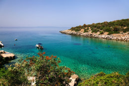 Pláže Potočnica, ostrov Pag, Chorvatsko