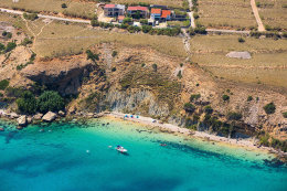 Pláže Pag - Sv. Marko - letecký pohled, ostrov Pag, Chorvatsko