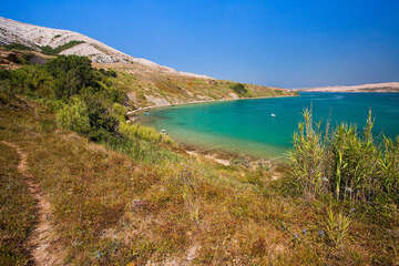 Pláže Pag - Sv. Marko, ostrov Pag, Chorvatsko