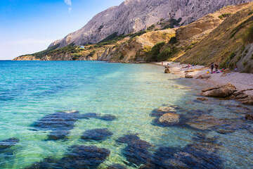 Pláže Pag - Sv. Marko, ostrov Pag, Chorvatsko