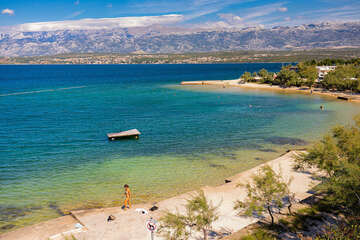 Novigrad - betonová mola, Zadarská riviéra, Chorvatsko
