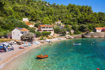 Apartmány Simba - dům přímo u pláže, jižní zátoky, ostrov Hvar, Chorvatsko