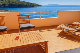 A3 - apartmány Oaza I (nové vybavení terasy), jižní zátoka ostrov Hvar, Chorvatsko