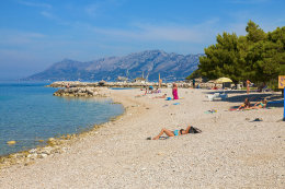 Promajna -  pláže,  Makarská riviéra, Chorvatsko