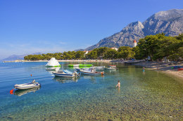 Promajna -  pláže,  Makarská riviéra, Chorvatsko