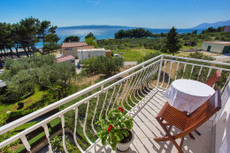 Apartmány Marijana - výhled na moře z A5, Promajna, Chorvatsko