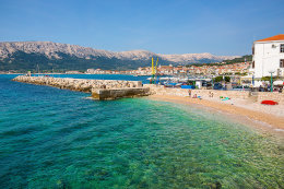 Apartmány Marta - písečná pláž 180 m od domu, Baška, ostrov Krk, Chorvatsko