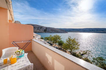 A6 - apartmány Ljubo, Metajna, ostrov Pag, Chorvatsko