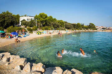 Apartmány Marcelo - oblázková pláž 60 m od domu, Mandre, ostrov Pag, Chorvatsko