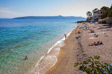 Moščenička Draga - pláže, Istrie, Chorvatsko
