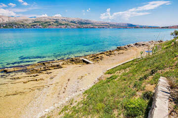 Apartmány Borka - pláž pod domem, město Pag, ostrov Pag, Chorvatsko