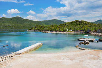 Apartmány Nektarina - pláž před domem, zátoka Kabli, Pelješac, Chorvatsko