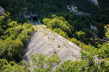 Přírodní park Učka - kaňon Vela Draga, Istrie, Chorvatsko