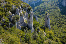 Přírodní park Učka - kaňon Vela Draga, Istrie, Chorvatsko