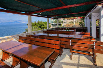 Apartmány Maslina - restaurace u domu, Hvar, Chorvatsko