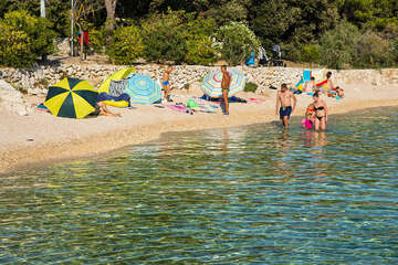 Apartmány Mandre 12 - oblázková pláž 170 m od domu, Mandre, ostrov Pag, Chorvatsko