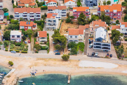 Vodice (Srima) - letecký pohled, Šibenická riviéra, Chorvatsko