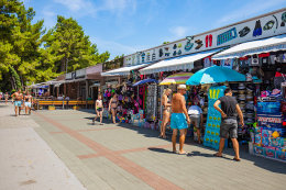 Pláže Vodice centrum, Vodice, Chorvatsko